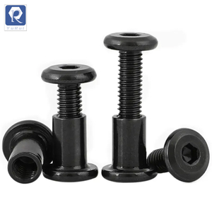 Hexagon socket drive, furniture bucket bolt combination bed frame bolt and nut kit, wooden sleeve cover bolt bucket nut kit
