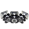 Square metal double star casters insertion, sunflower nuts, connecting nuts inside iron pipes, spring plate nuts