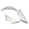 Universal corner code for table, chair and cabinet corner fasteners, connectors, wooden furniture shelves, supports, triangular stabilizers
