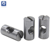 Non-electroplated bucket nuts, bucket cross pin slotted furniture nuts for beds, cribs and chairs, cross pin slotted nuts