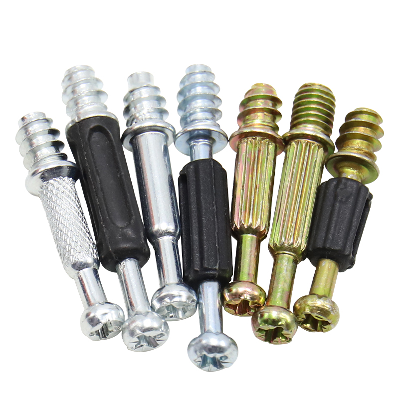 3-in-1 furniture connection hardware set, CAM screw connecting rod and embedded nut, wardrobe splicing cabinet locking nut