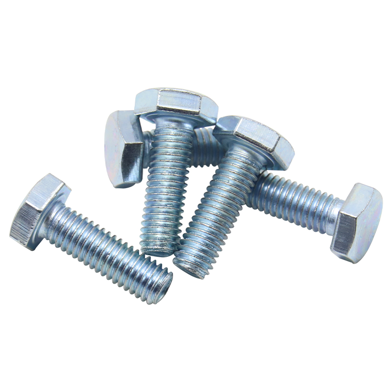 National standard blue-plated white zinc-coated hexagon socket screws, full thread and half thread extended hexagon socket bolts