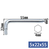 Simple repair tools, furniture hex wrench, cross wrench, L wrench, cross hex head dual-purpose wrench
