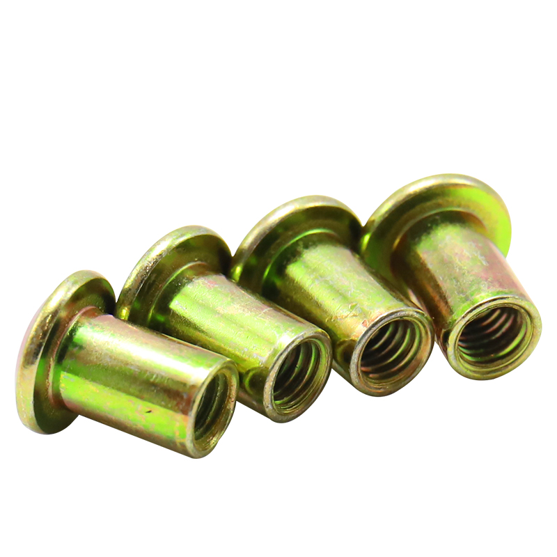 Flat-Head Barrel Nut, Furniture Joint Connection Nut, Lock Nut, Hex Socket Screw Rivet Insertion Nut