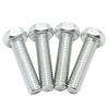 National standard blue and white galvanized hexagonal screws, full thread and half thread extended cross groove hexagonal bolts