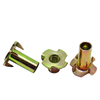 Four-pronged three-way T-nuts for screw-in fastener nuts for climbing walls and woodworking T-nuts Wood inserts