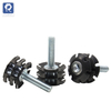Double star threaded casters inserted, nuts embedded in iron pipes and square pipes, connecting nuts inside fitness equipment and office desks and chairs, and nuts of plum blossom spring pieces