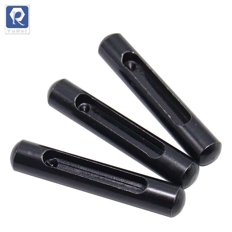 Slotted cylindrical locating pins for shelves, bookshelves, cabinets, furniture, and support nails for fixed positions