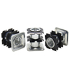 Square metal double star casters insertion, sunflower nuts, connecting nuts inside iron pipes, spring plate nuts