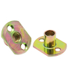 Edge-trimmed iron plate nuts, two-hole locking nuts, T-type nuts for furniture feet and sofa feet locking