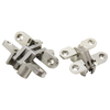Cross hinge. Hidden hinges, 180-degree invisible cross hinges, suitable for frameless hidden hinges with screws on kitchen cabinet doors