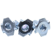 Carbon steel white zinc nut, four-corner nut, wood anti-rust dropper thread insert, furniture T-shaped wood insert nut, eight-claw hook nut