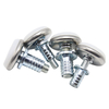 Threaded furniture leveling device, adjustable screw-type leveling feet, four-claw nuts, 2-piece set of table, chair, cabinet and sofa leveling device