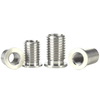 Stainless steel flange-type reducer conversion thread repair sleeve, internal and external thread conversion screw, flange cap insertion nut