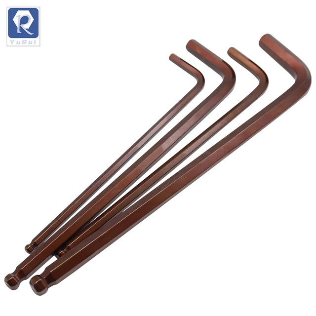 Hex socket wrench, furniture repair and assembly manual tool, flat head wrench, L-shaped ball head hex socket dual-purpose wrench