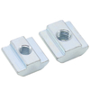 T-slot nuts made of carbon steel with galvanization, hardware sliding nuts, T-slot track accessories, hammer head fasteners