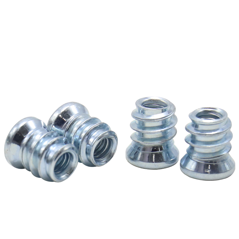 M4 x 10 x 7.5 furniture embedded nut threaded insert, special specification 7.5mm outer diameter nut, hex socket wood insert bolt fastener connector