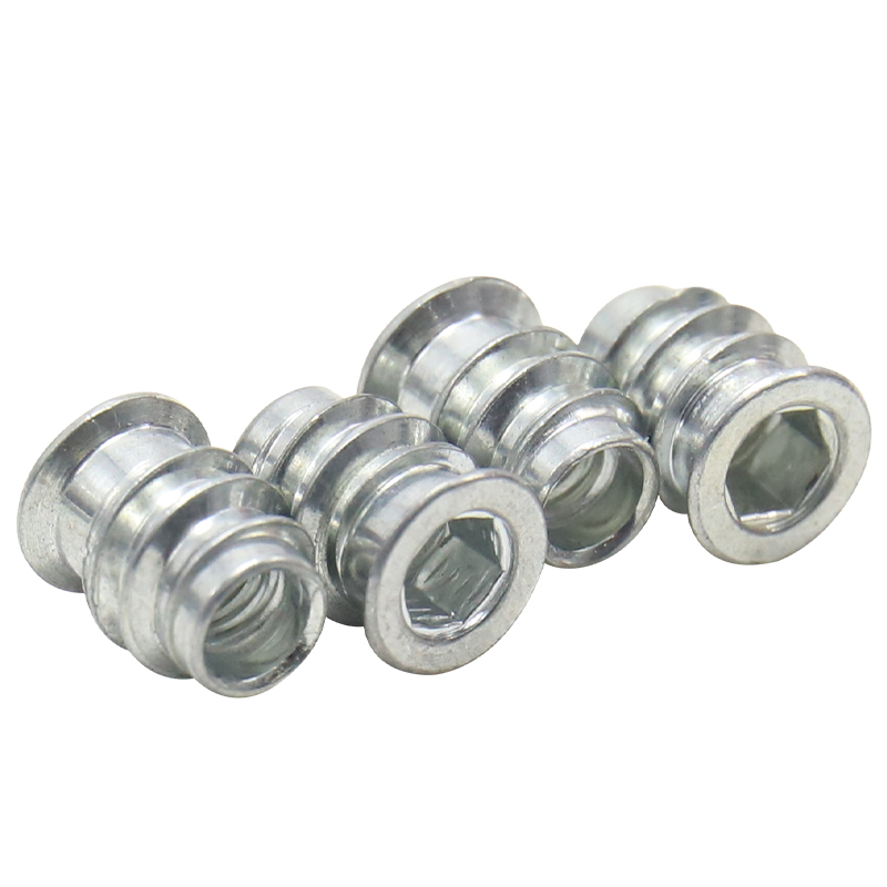 Hex socket drive nut plug, bolt fastener connector, embedded nut for wooden furniture, special custom process