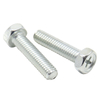 National standard blue and white galvanized hexagonal screws, full thread and half thread extended cross groove hexagonal bolts