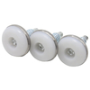 Threaded furniture leveling device, adjustable screw-type leveling feet, four-claw nuts, 2-piece set of table, chair, cabinet and sofa leveling device
