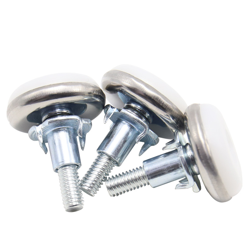 Threaded leveling feet, adjustable furniture leveling device with T-nut, adjustable screw-type leveling feet, table, chair, cabinet and sofa leveling device - 2-piece set
