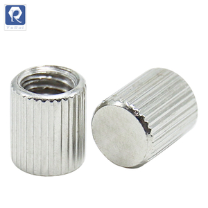 Round tooth nut furniture hardware table positioning pin anti-skid support knurled nut