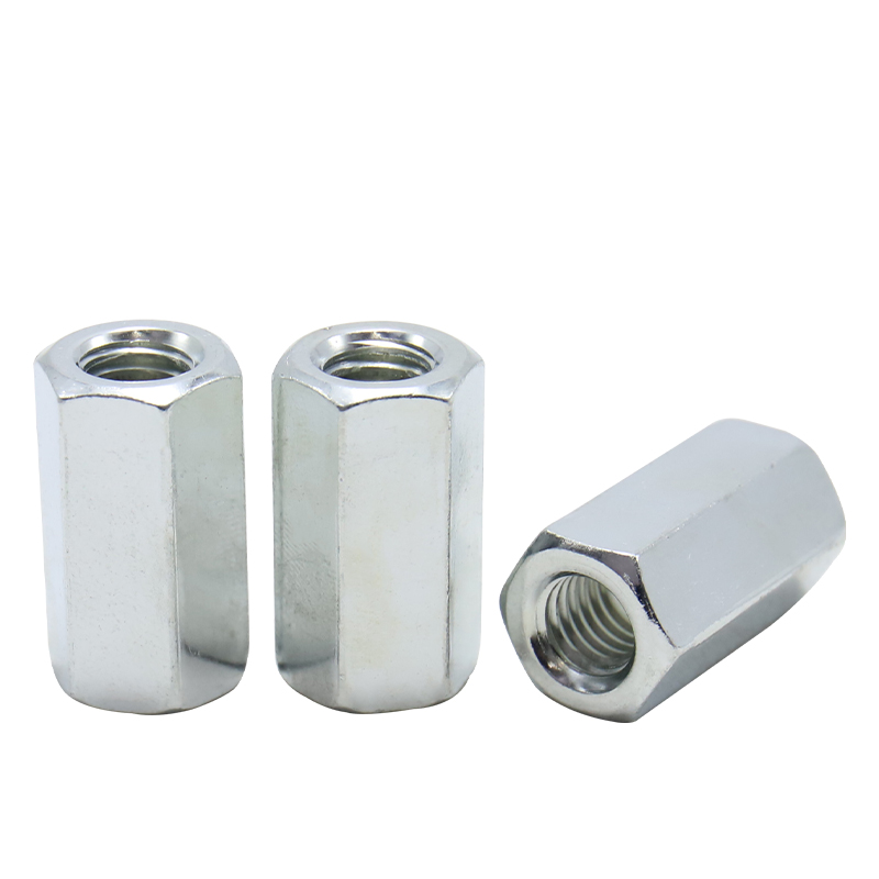 Carbon Steel Galvanized Double Pass Stud, Screw Connecting Nut, Screw Butt Isolating Column Nut, Extended Hexagon Nut