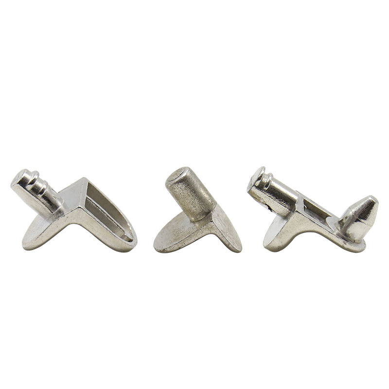 Zinc alloy glass fixed shelf support furniture accessories wardrobe cabinet cabinet movable partition nail support frame cabinet glass 7-shaped shelf support pin