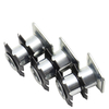 Square metal double star casters insertion, sunflower nuts, connecting nuts inside iron pipes, spring plate nuts