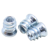 Carbon steel galvanized hex socket drive nut, pre-embedded connection nut for furniture hardware