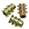 Wooden threaded inserts, hex socket drive screw inserts for wooden furniture and cabinets, zinc alloy threaded insert nuts