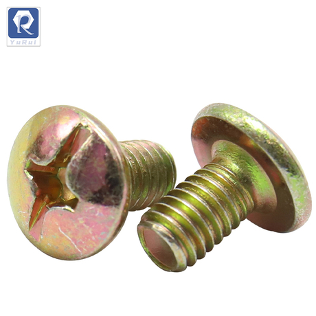 Cross screws, cross-shaped slotted round head screws