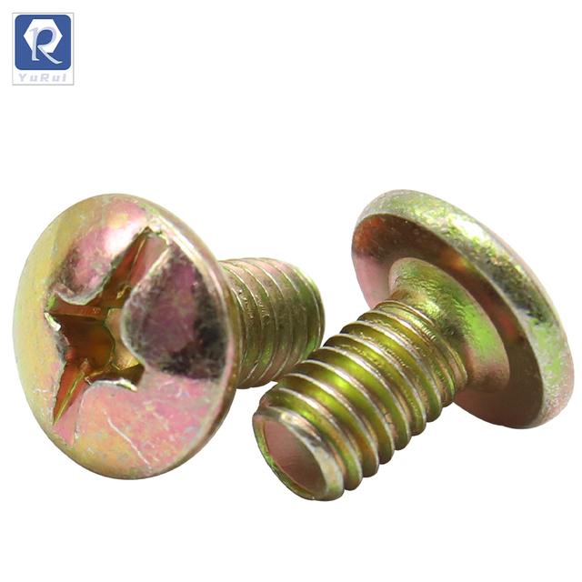 Cross screws, cross-shaped slotted round head screws