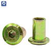 Flat-Head Barrel Nut, Furniture Joint Connection Nut, Lock Nut, Hex Socket Screw Rivet Insertion Nut