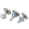 Threaded leveling feet, adjustable furniture leveling device with T-nut, adjustable screw-type leveling feet, table, chair, cabinet and sofa leveling device - 2-piece set