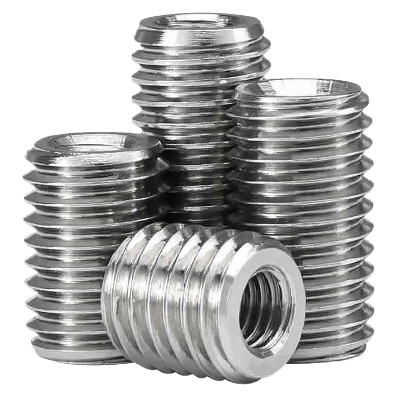Stainless steel self-tapping internal and external thread inserts, conversion reducer nuts, self-tapping thread guards