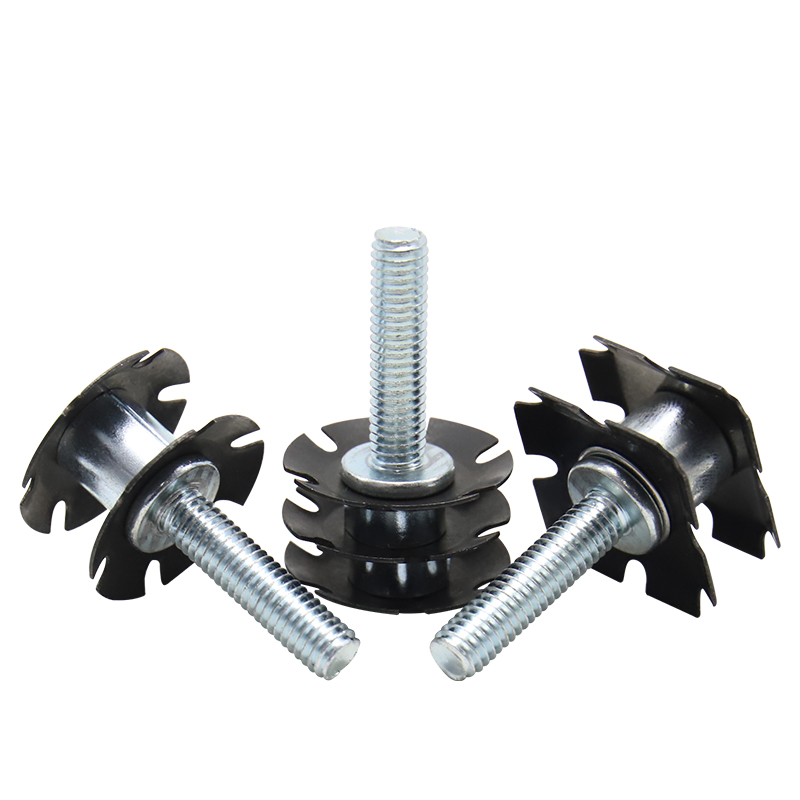 Double star threaded casters inserted, nuts embedded in iron pipes and square pipes, connecting nuts inside fitness equipment and office desks and chairs, and nuts of plum blossom spring pieces