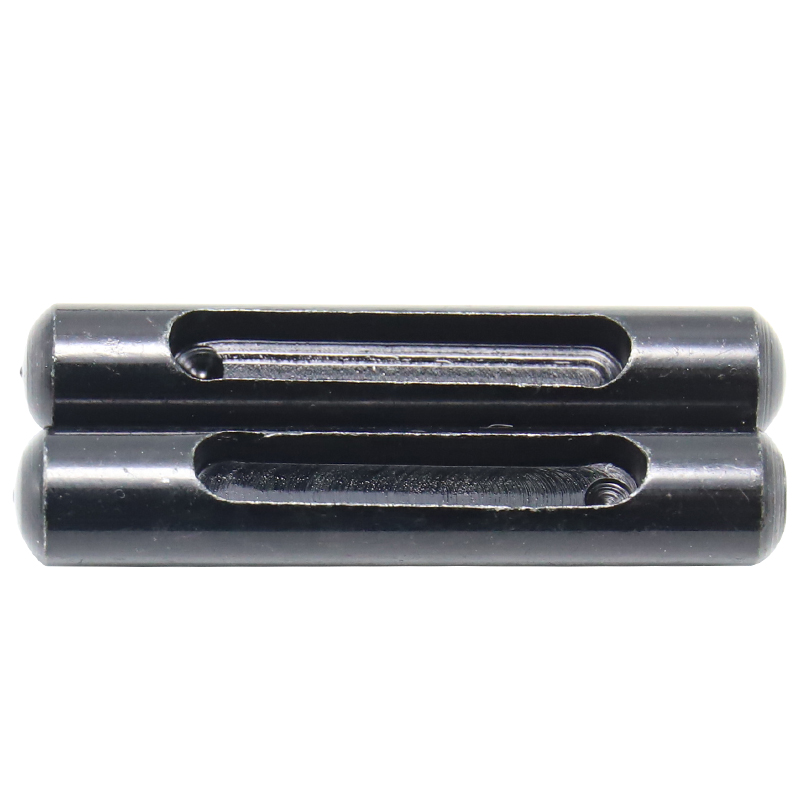 Slotted cylindrical locating pins for shelves, bookshelves, cabinets, furniture, and support nails for fixed positions
