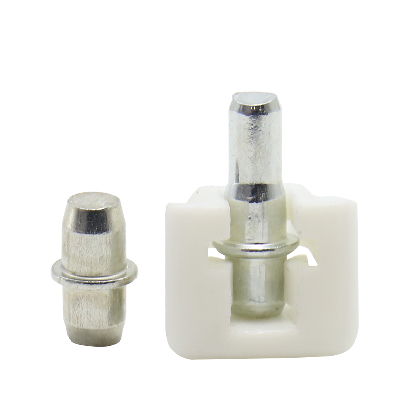 Glass fixed shelf support, furniture accessories wardrobe and cabinet movable partition nails, white cabinet bracket support nails two-in-one movable plastic composite brackets, shelf support pins
