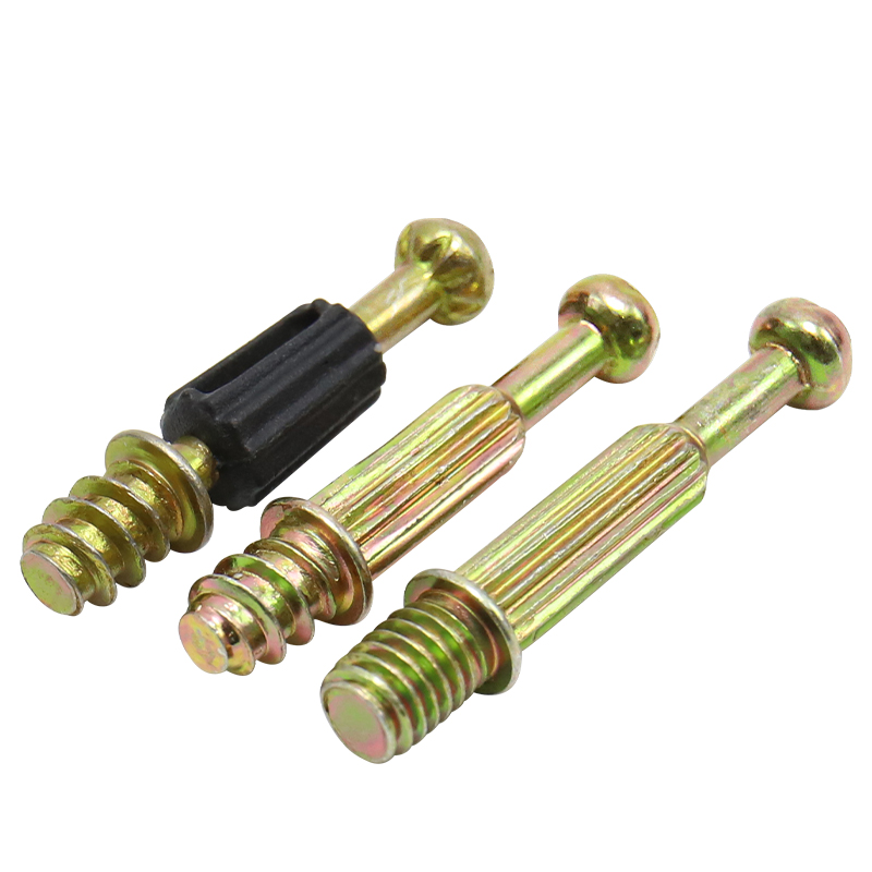 3-in-1 furniture connection hardware set, CAM screw connecting rod and embedded nut, wardrobe splicing cabinet locking nut