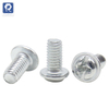 Cross-shaped slotted disc round head screws, washer leading screw bolts
