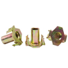 Galvanized steel threaded insertion nuts, hook eight-way nuts, furniture nuts, rock climbing nuts, 4-way T-shaped nuts