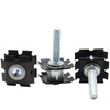 Double star threaded casters inserted, nuts embedded in iron pipes and square pipes, connecting nuts inside fitness equipment and office desks and chairs, and nuts of plum blossom spring pieces