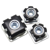 Sunflower nut, inner connection nut of iron pipe, double-layer star-shaped casters, insertion nut, and 梅花 spring piece nut