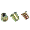 M4/M5/M6/M8 threaded wood inserts, hex socket driven wood furniture screw inserts, hex socket driven into nuts