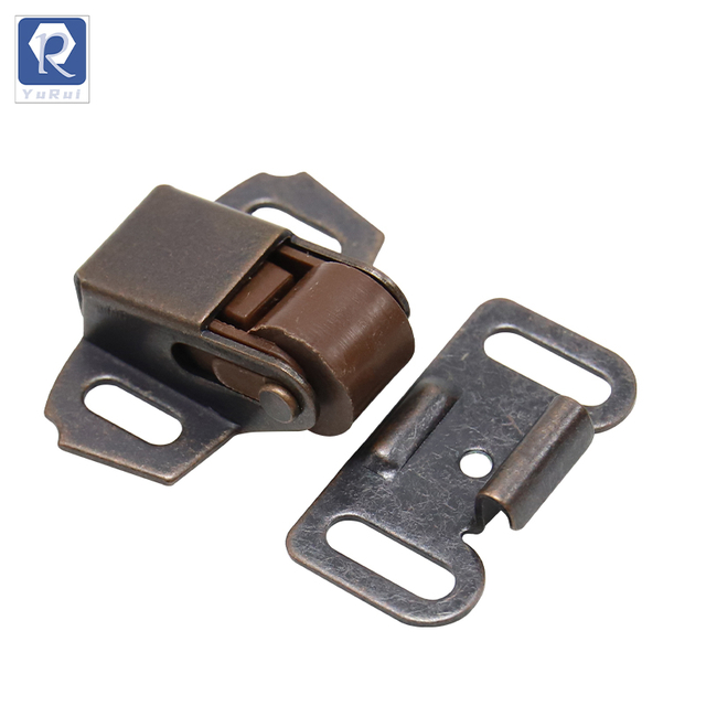 Roller Spring Cabinet Furniture Closet Door Lock Latch, Cabinet Door Lock Latch, Cabinet Door Roller Lock Buckle, Cabinet Door Roller Lock Buckle, Single Roller