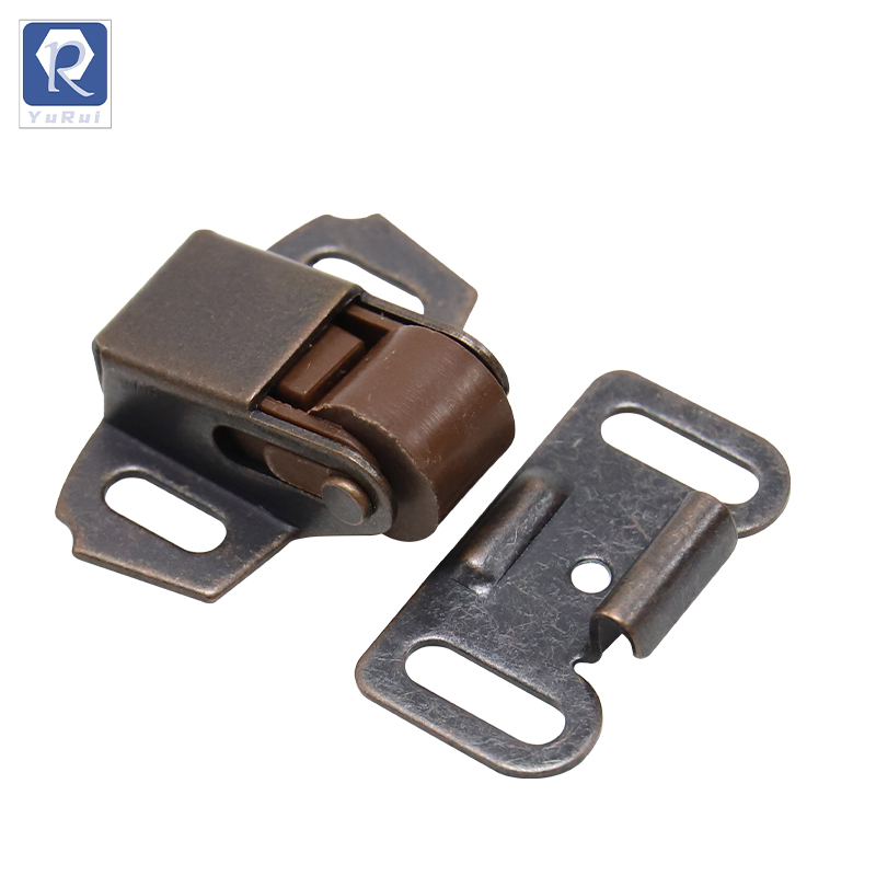Roller Spring Cabinet Furniture Closet Door Lock Latch, Cabinet Door Lock Latch, Cabinet Door Roller Lock Buckle, Cabinet Door Roller Lock Buckle, Single Roller