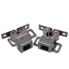 Roller spring cabinet furniture closet door lock latch, cabinet door roller lock buckle, double roller lock, brown copper color latch