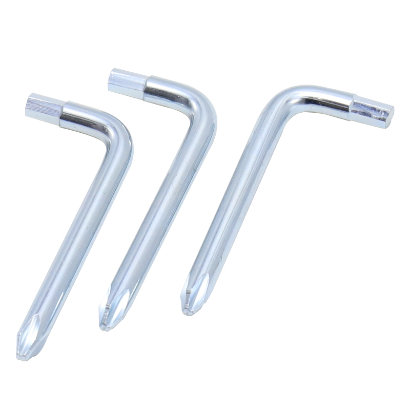 Simple repair tools, furniture hex wrench, cross wrench, L wrench, cross hex head dual-purpose wrench