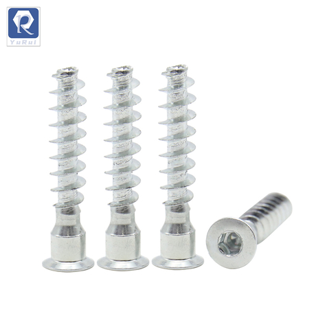 Hexagonal socket drives countersunk furniture connection self-tapping screws